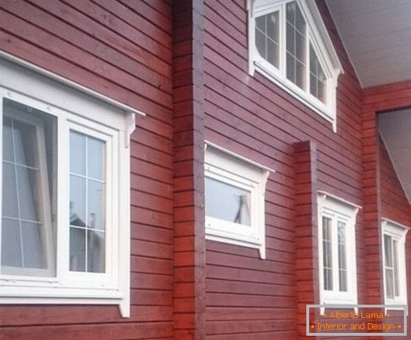 Finska platna za prozore u drvenoj kući, фото 18