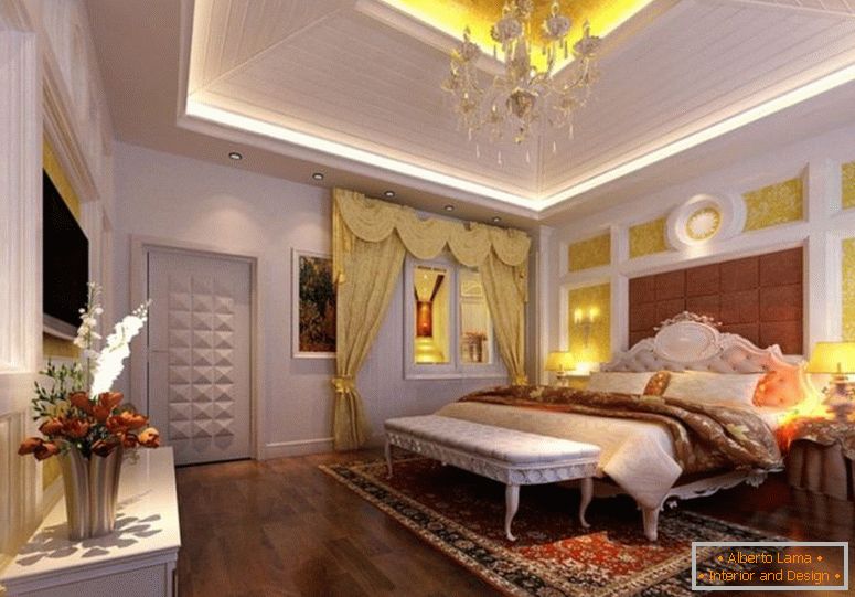 luksuzni-master-spavaća soba-dizajne-s-drvene-pladanj-strop