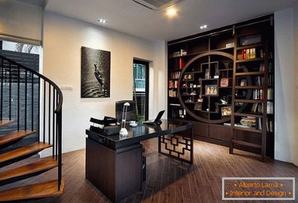 ured u apartmanu u azijskom stilu