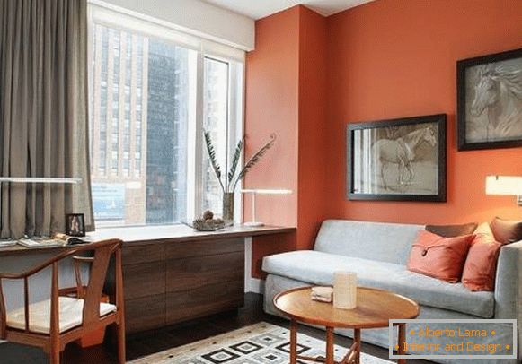 moderna-home-office-narančaste boje