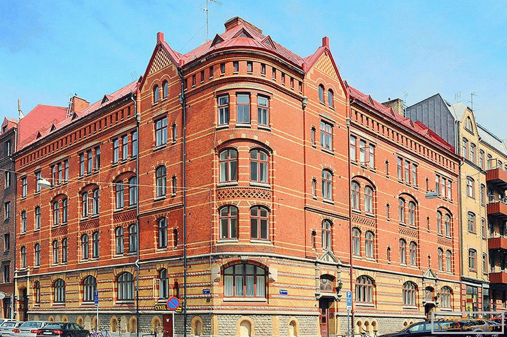 Kuća u kojoj se studio apartman nalazi u Göteborgu