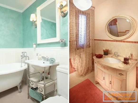 Provence stil u maloj kupaonici