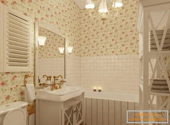 Svijetla kupaonica u stilu Provence