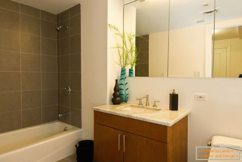 Elegantna-home-unutarnja-uređenje kupaonice te dizajn-crno-bijelo-primamljiv-moderne-male ideje-featuring-fascinantan prirodni-smeđe-drvene-jednom sink_how za ukrašavanje-a-malo-bathroom- u-crno-white_