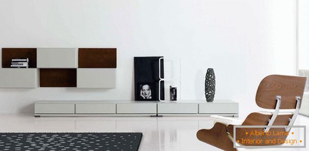 Interijer dnevne sobe u minimalističkom stilu