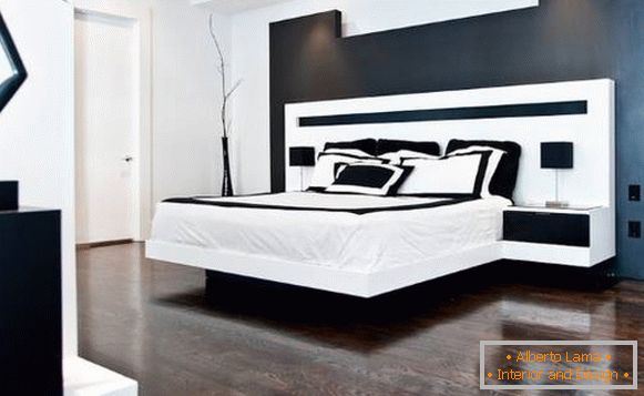Dizajn spavaćih soba u crno-bijeloj boji