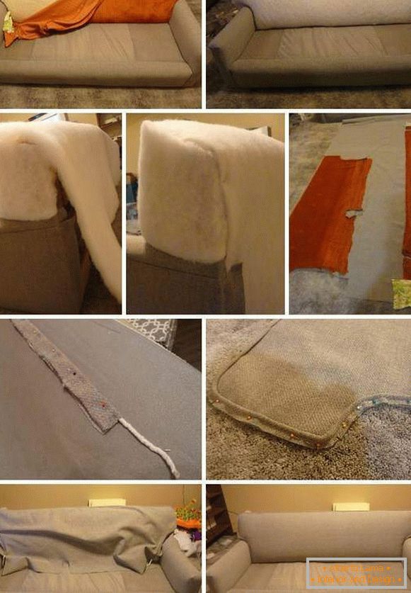 Obnavljanje tapeciranog namještaja - ideje za sužavanje sofe