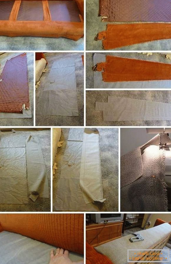 Popravak i presvlaka tapeciranog namještaja - kauč s jastucima