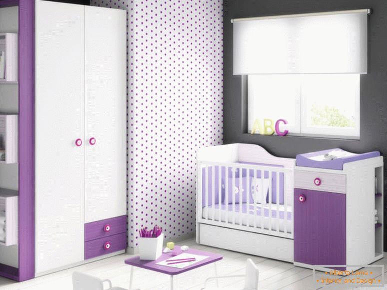 mogućnosti-dekoracija-dječja soba u lila-boja2