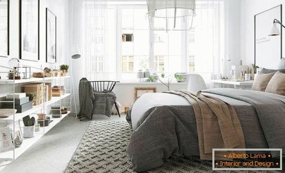 svjetlosni apartman u skandinavskom stilu-spalnya