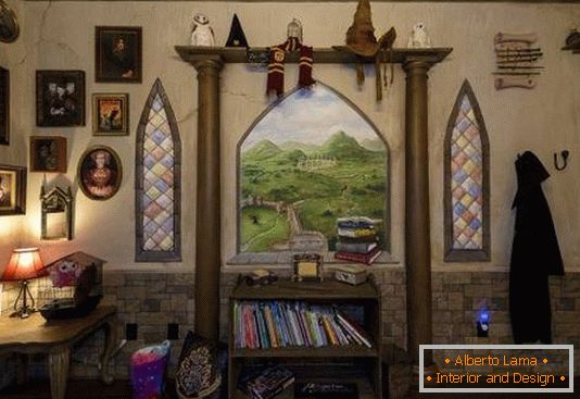Dizajn dječje sobe u duhu Hogwartsa