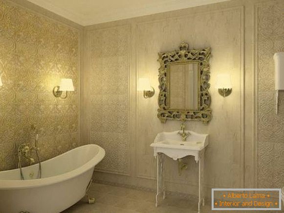 zidna svjetiljka za kupaonicu u klasičnom stilu, fotografija 23