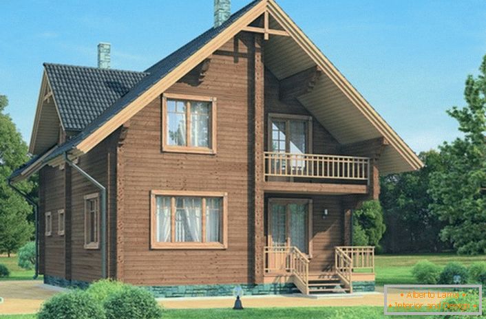 U dizajnu fasade uglavnom se koristi drveni okvir. 