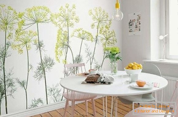 Zidne papire u kuhinjskom cvijeću, slika 35