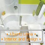 Dizajn kupaonice u svijetlozelenkastoj boji
