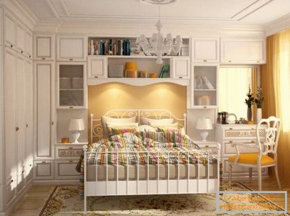 Ormar u spavaćoj sobi u stilu Provence - ugrađeni namještaj Photo