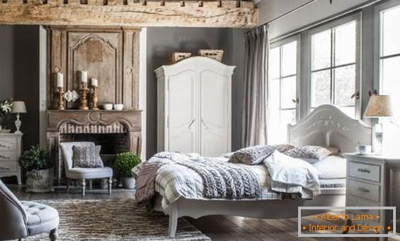 Izrada spavaće sobe u stilu Provence - фото с идеями декора