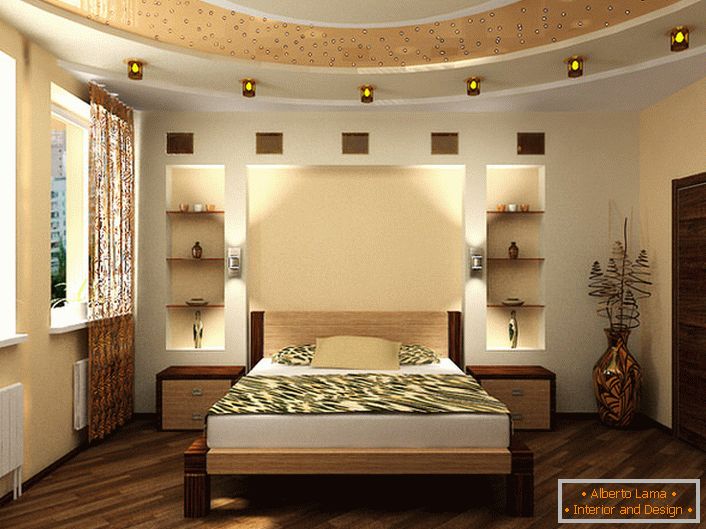 Spavaća soba uređena je u secesijskom stilu. Unutarnja vrata savršeno se uklapaju u cjelokupni koncept stila. 