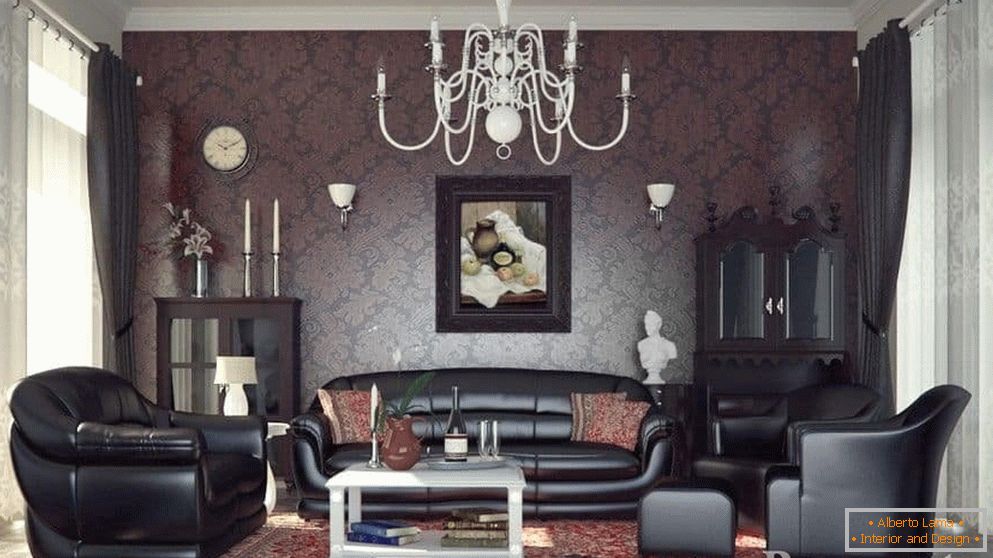 Udobna soba u stilu modernog klasičnog