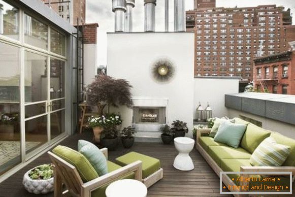 Lijepe terase - fotografija u visokogradnji s apartmanima