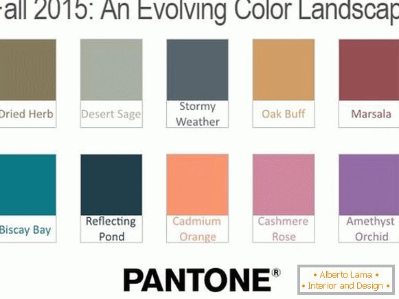 Modne boje - trendovi jeseni 2015. iz Pantonea