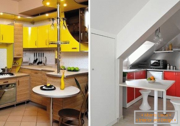 Moderni šankovi u dizajnu malih kutnih kuhinja