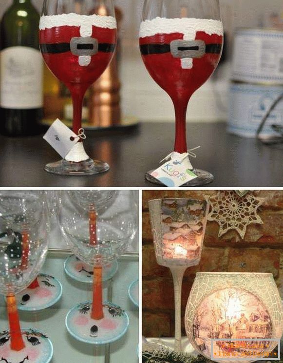 Ideje za uređenje novogodišnjeg stola - svečane čaše