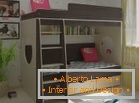 Mogućnosti dizajna детской комнаты с двухъярусной кроватью