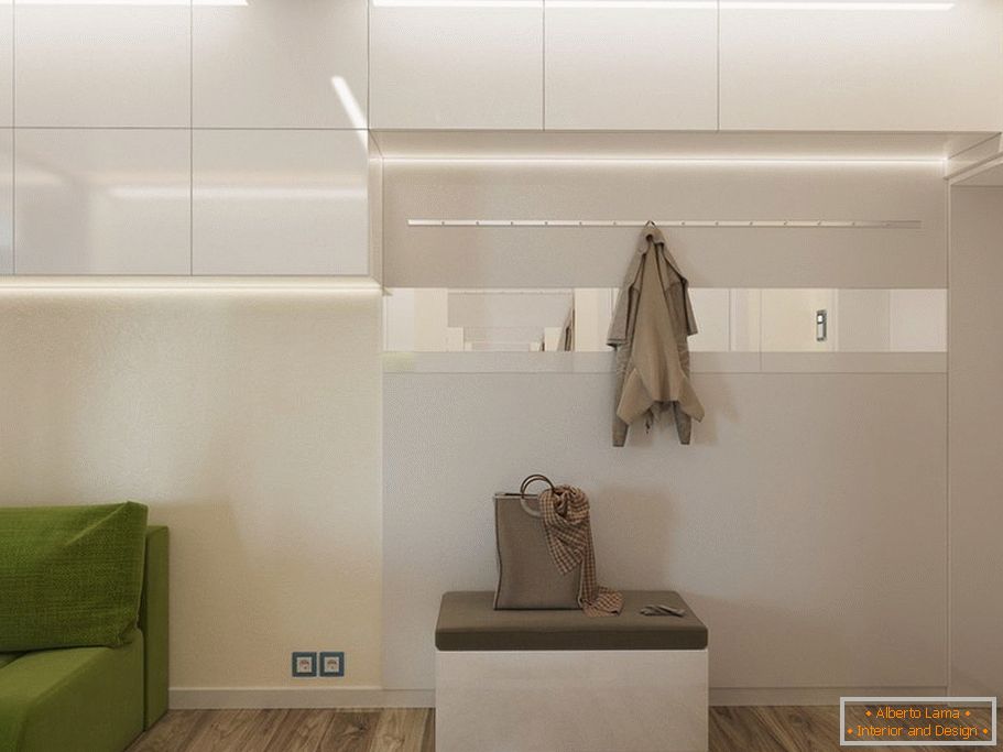 Dizajn hodnika в однокомнатной квартире 33 кв м