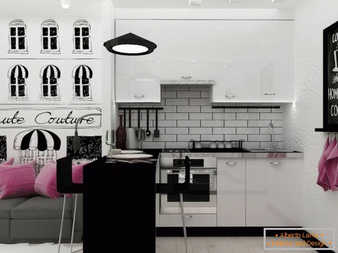 Kuhinje u crno-bijeloj boji