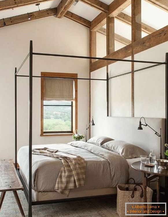 Unutarnji dizajn privatnih kuća - moderna spavaća soba