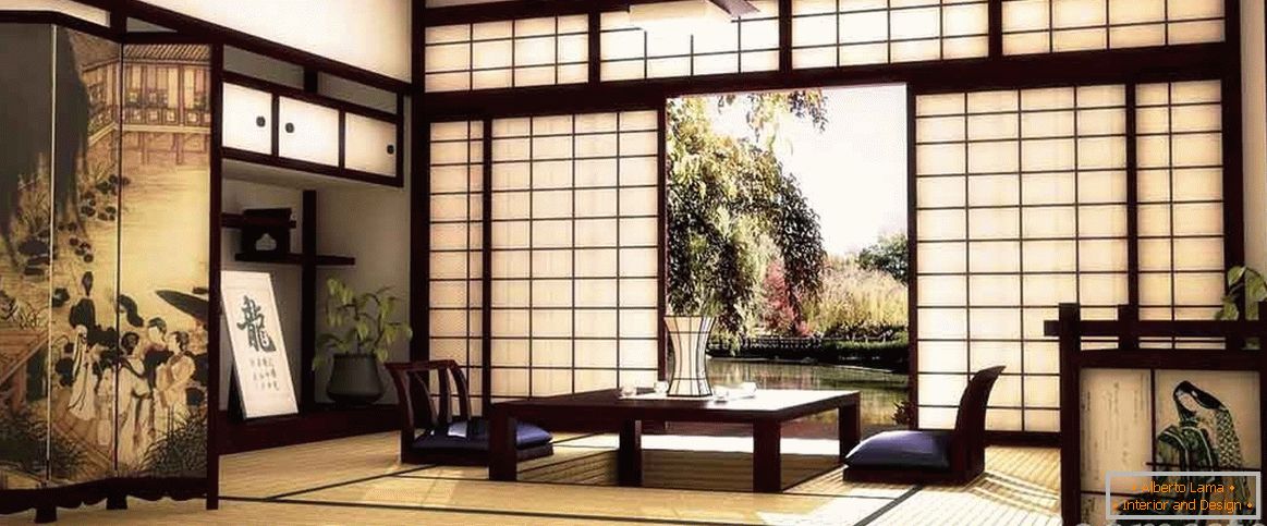Japanskom stilu u unutrašnjosti kuće i stana