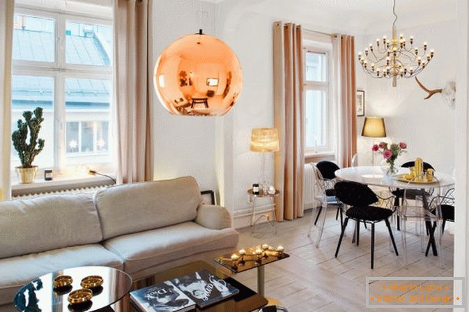 Interijer studio apartmana u skandinavskom stilu