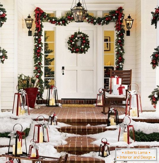 10 ideja za uređenje trijema za Božić