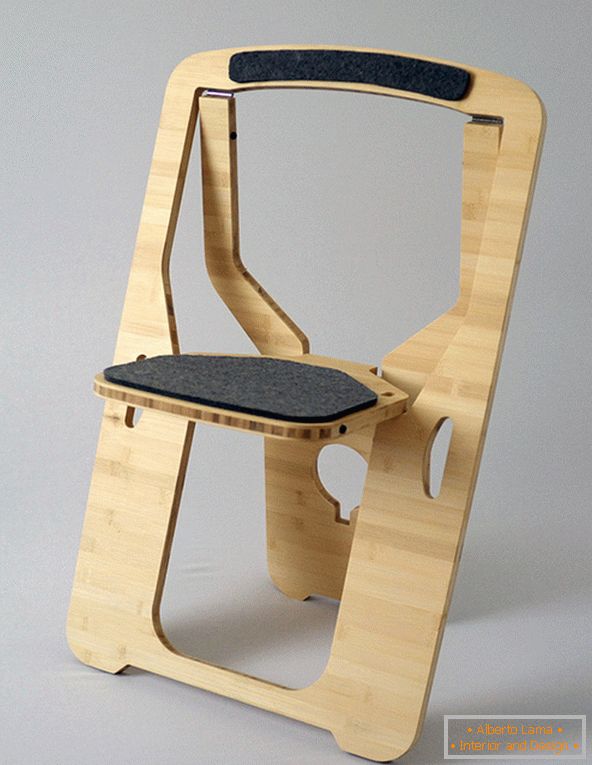 Presavijeni stolac za male prostorije
