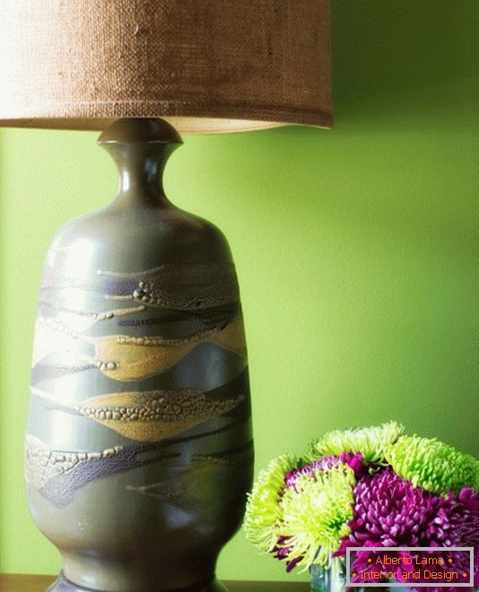 Svjetiljka na staklu keramike