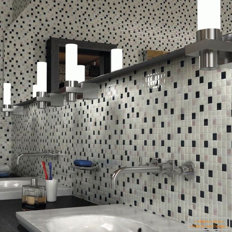 crna i bijela-mozaik-u-ukras - kupaonica-soba