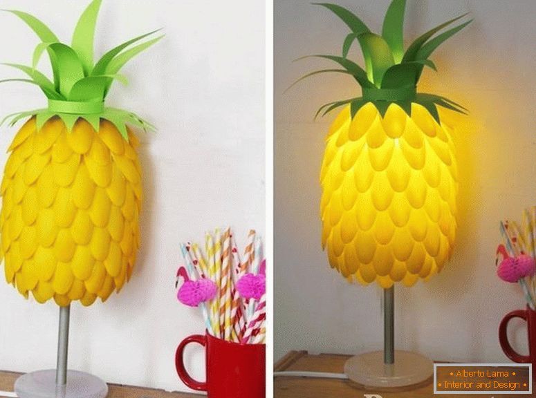 Stolna svjetiljka u obliku ananasa