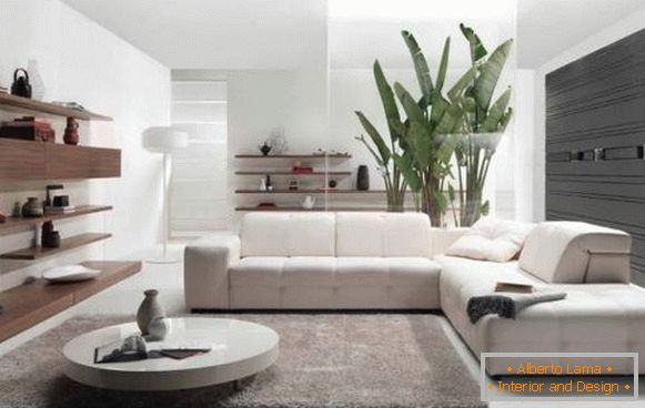Stil minimalizma s unutrašnjosti privatne kuće