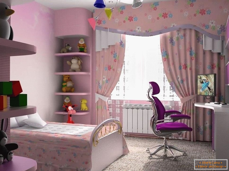 Soba za djevojku u ružičastoj boji