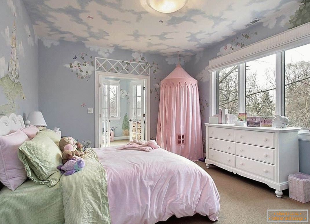 Spavaća soba za dvije djevojke u stilu Provence
