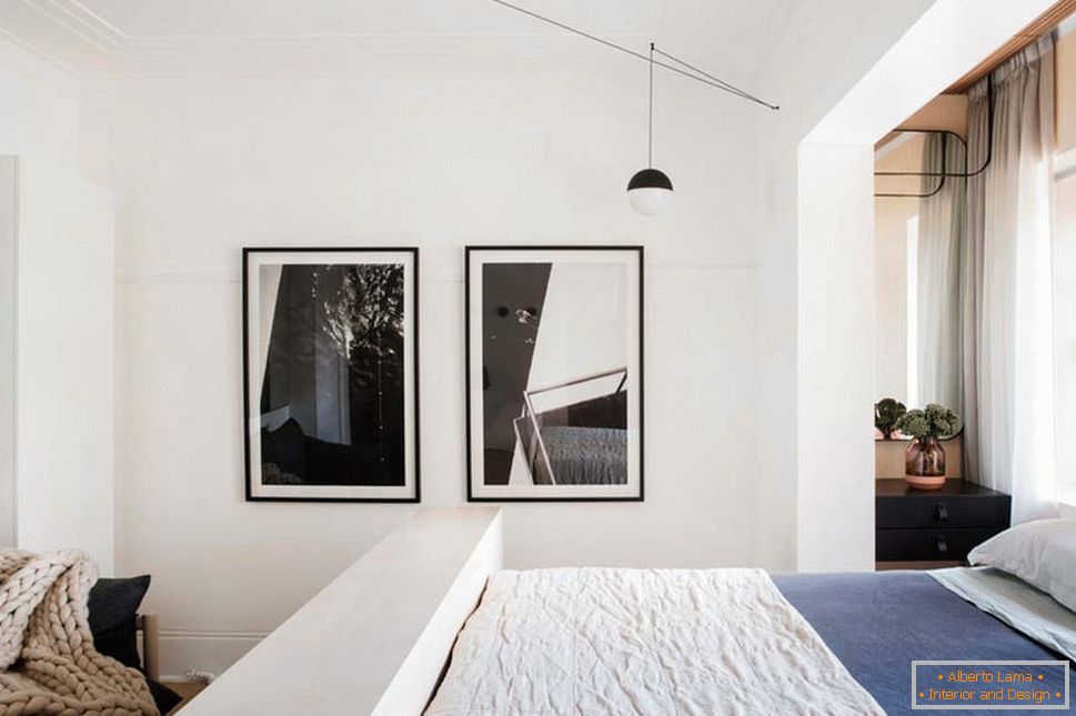 Dizajn interijera malog stana u Sydneyu - спинка-подставка