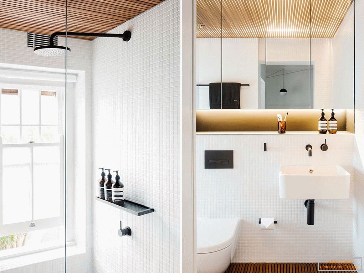 Dizajn interijera malog stana u Sydneyu - ванная