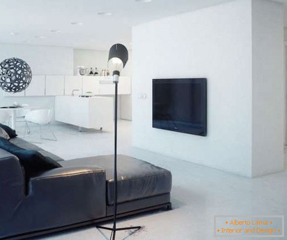 Dizajn jednosobnog stana u stilu minimalizma