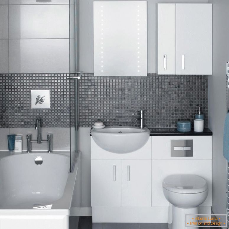 moderne-sitni-kupatilo-ideje-mali-kadu-kupatilo-ogledalo-sa pozadinskim osvjetljenjem