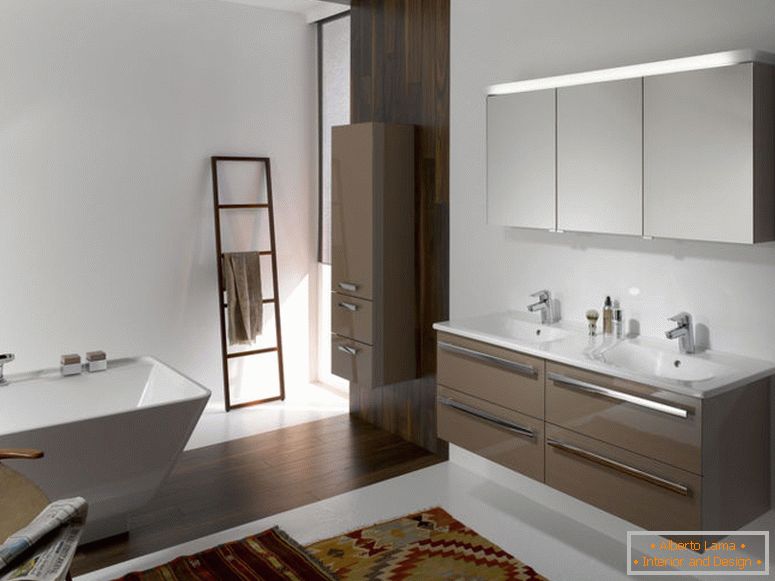 primamljiv-moderne-kupatilo-design-ideje-pribor-unutarnja-s-smeđe-pomičnim ispraznost-ormar-uz-dva-bijelo-umivaonik-i-krom-slavina-plus-zidni-pravokutnik-ogledalo-also- bijelog samostojeća-b