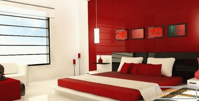 crvena spavaća soba, slika 24