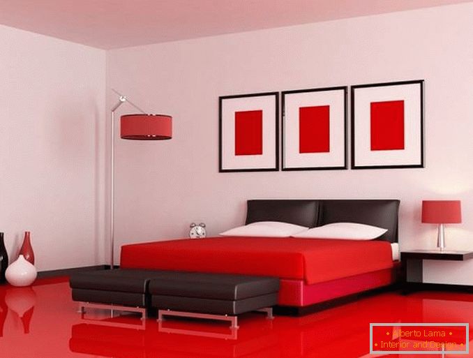 crvena spavaća soba, slika 25