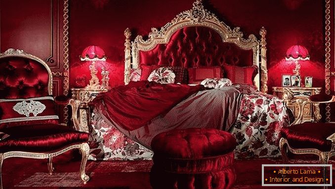 crvena spavaća soba, slika 3
