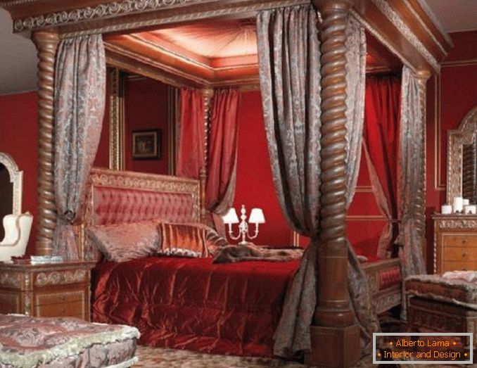 spavaća soba u crvenoj boji, fotografija 5